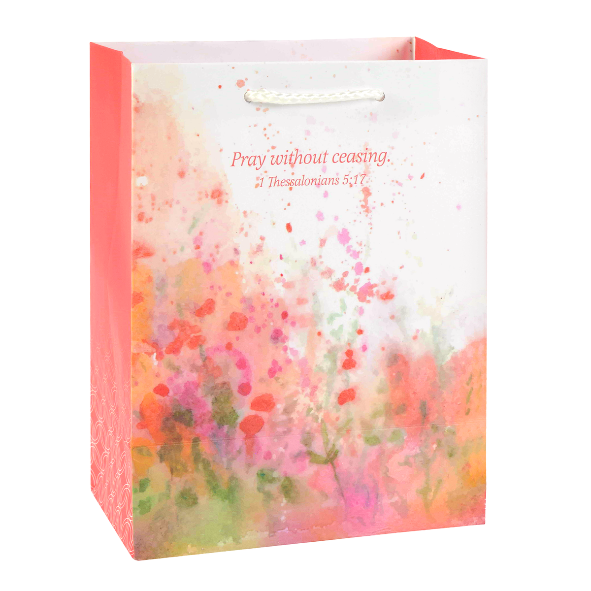Floral design gift bag with text on a white background by CTA Christ to All and CTA Gifts.