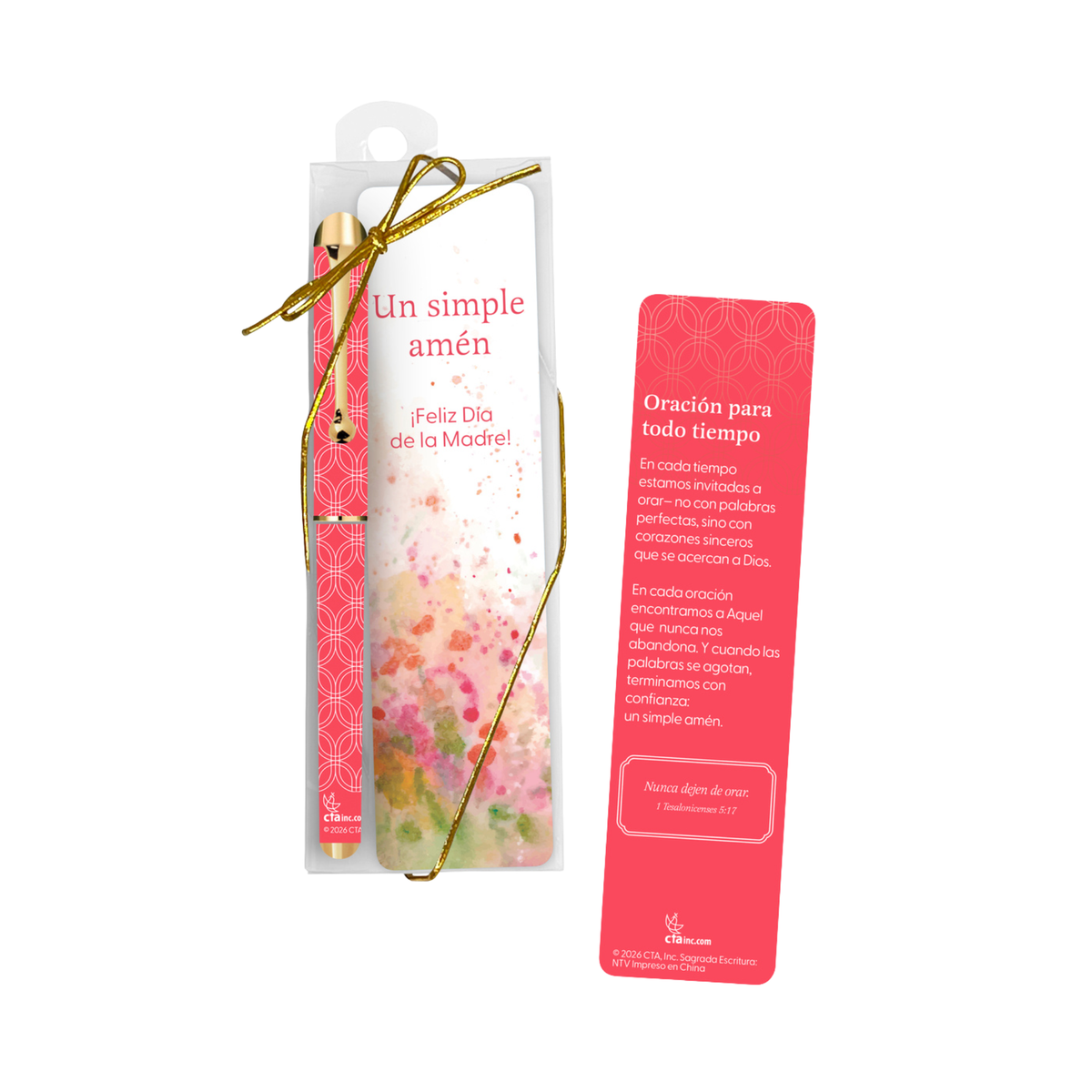 WRAPPED & READY® Bookmark & Pen Gift Set - SPANISH - Mother's Day - A Simple Amen