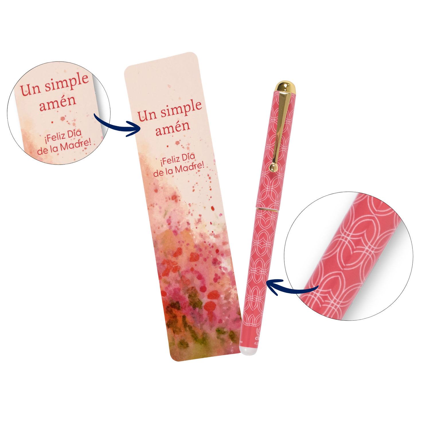 SPANISH Happy Mother's Day Bookmark & Pen Gift Set - A Simple Amen