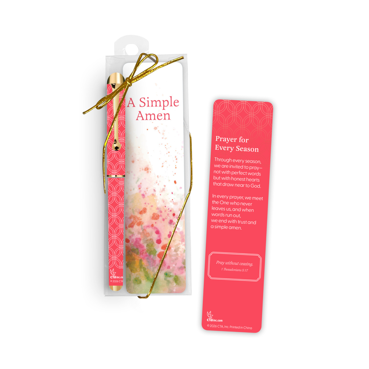WRAPPED & READY® Bookmark & Pen Gift Set - KJV - A Simple Amen