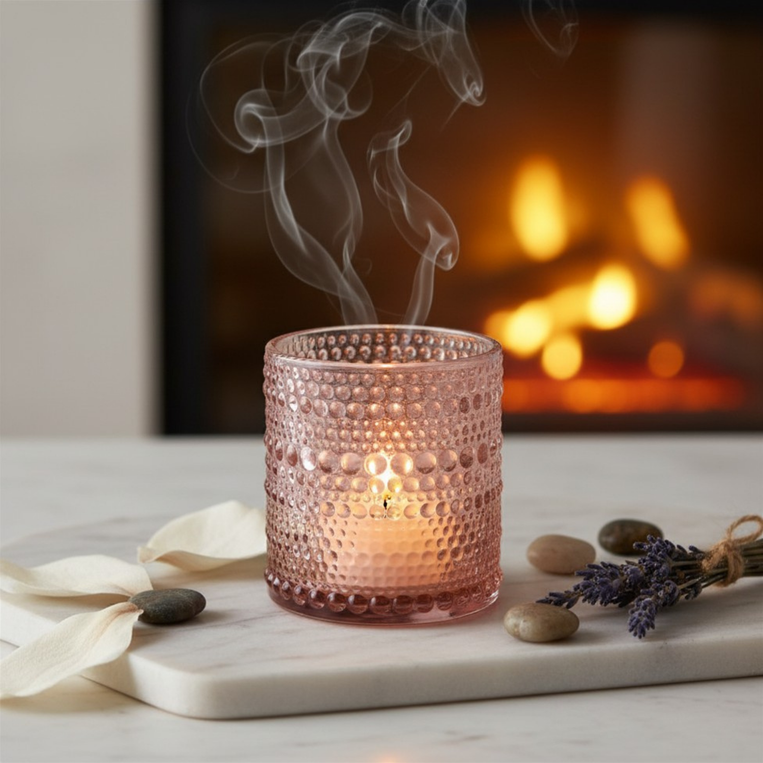 Hobnail Candle Holder - A Simple Amen