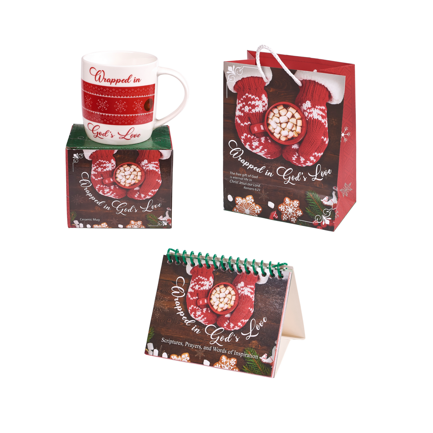Wrapped in God's Love Small Group Study Set with Mug, Flip Book, Gift Bag