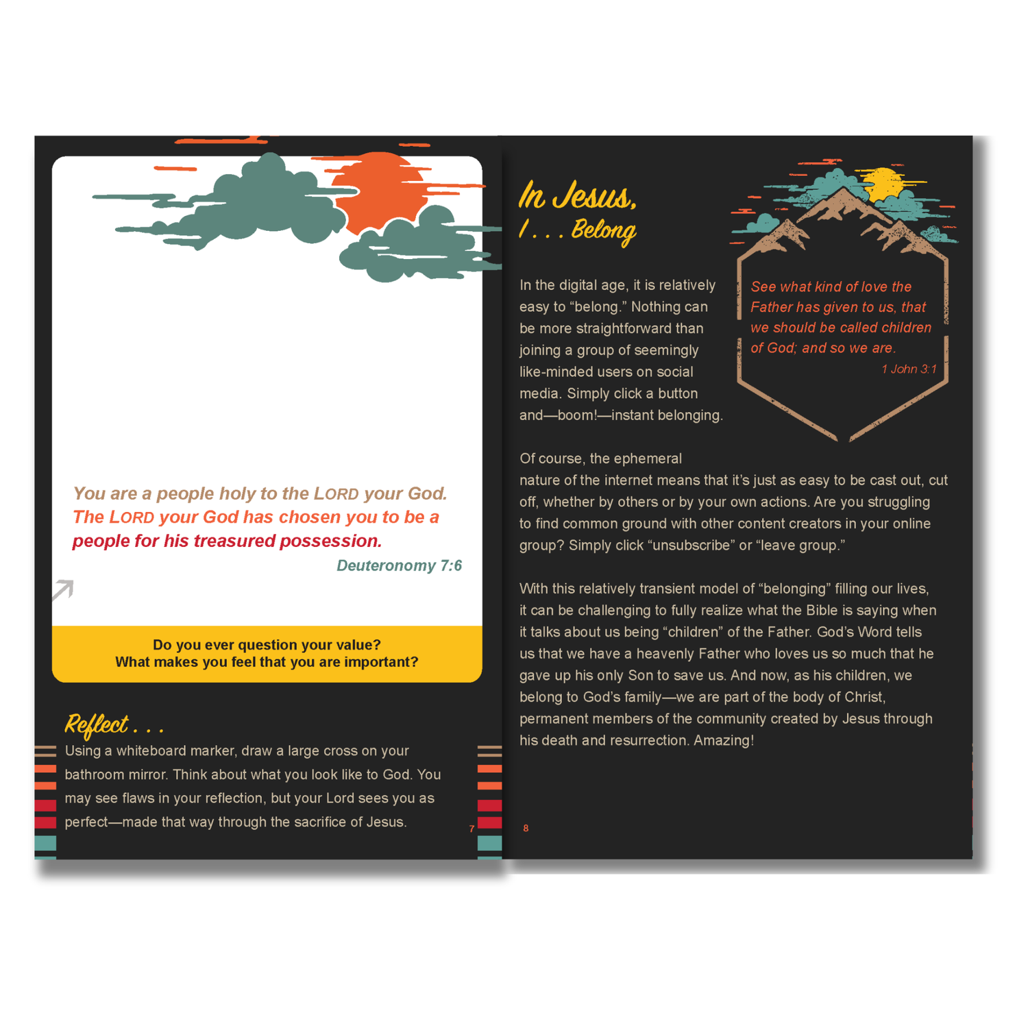 32-page Activity Prayer Journal: In Jesus, I Am . . .