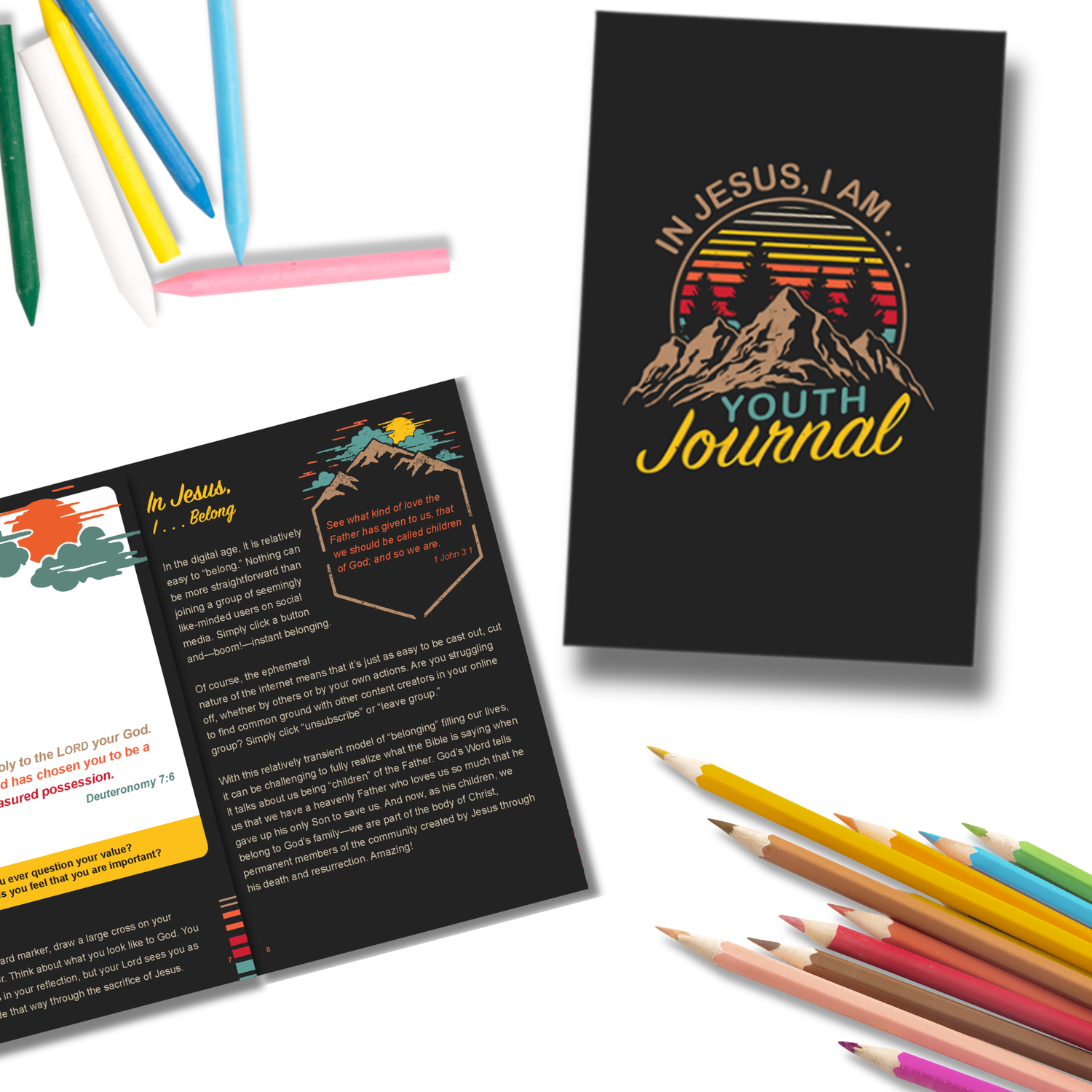 32-page Activity Prayer Journal: In Jesus, I Am . . .