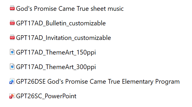 FREE DIGITAL DOWNLOAD Elementary Christmas Program Package - God's Promise Came True