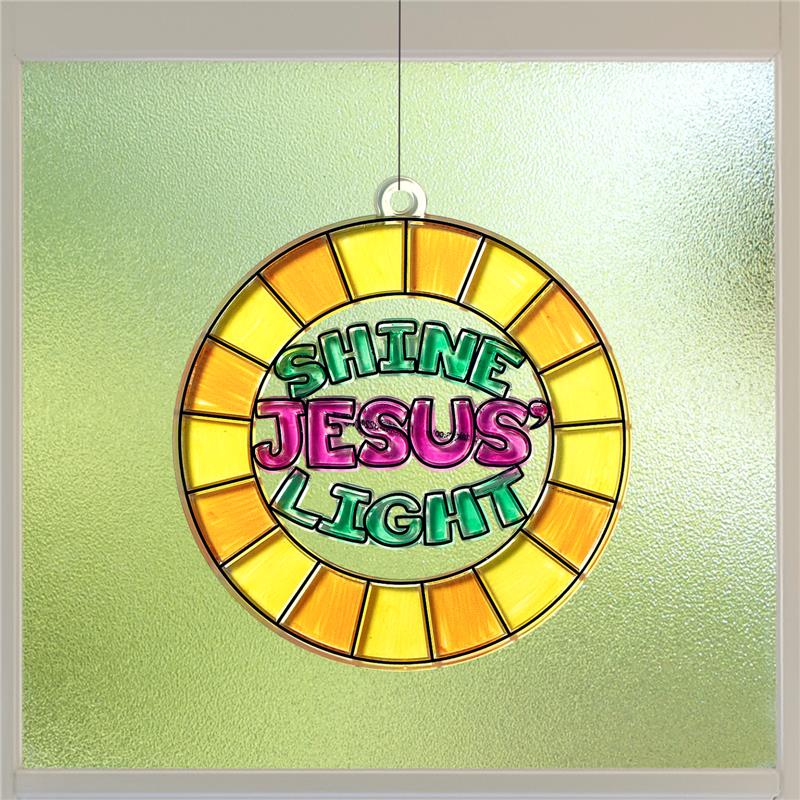 Color-Your-Own Suncatcher - Pumpkin Prayer