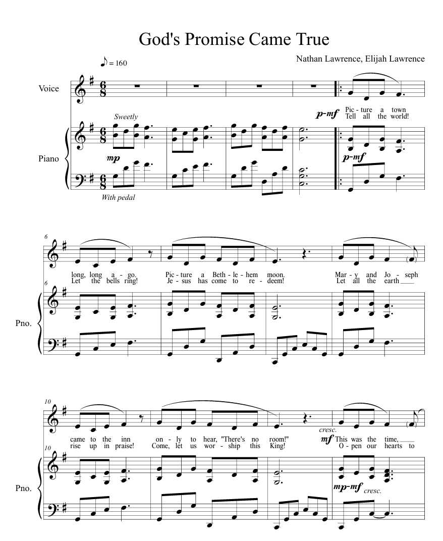 FREE DIGITAL DOWNLOAD Elementary Christmas Program Package - God's Promise Came True