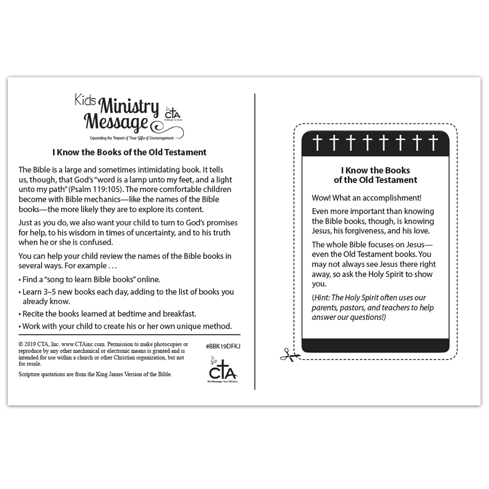 KJV I Know the Books of the Old Testament Ministry Message - My Faith Story
