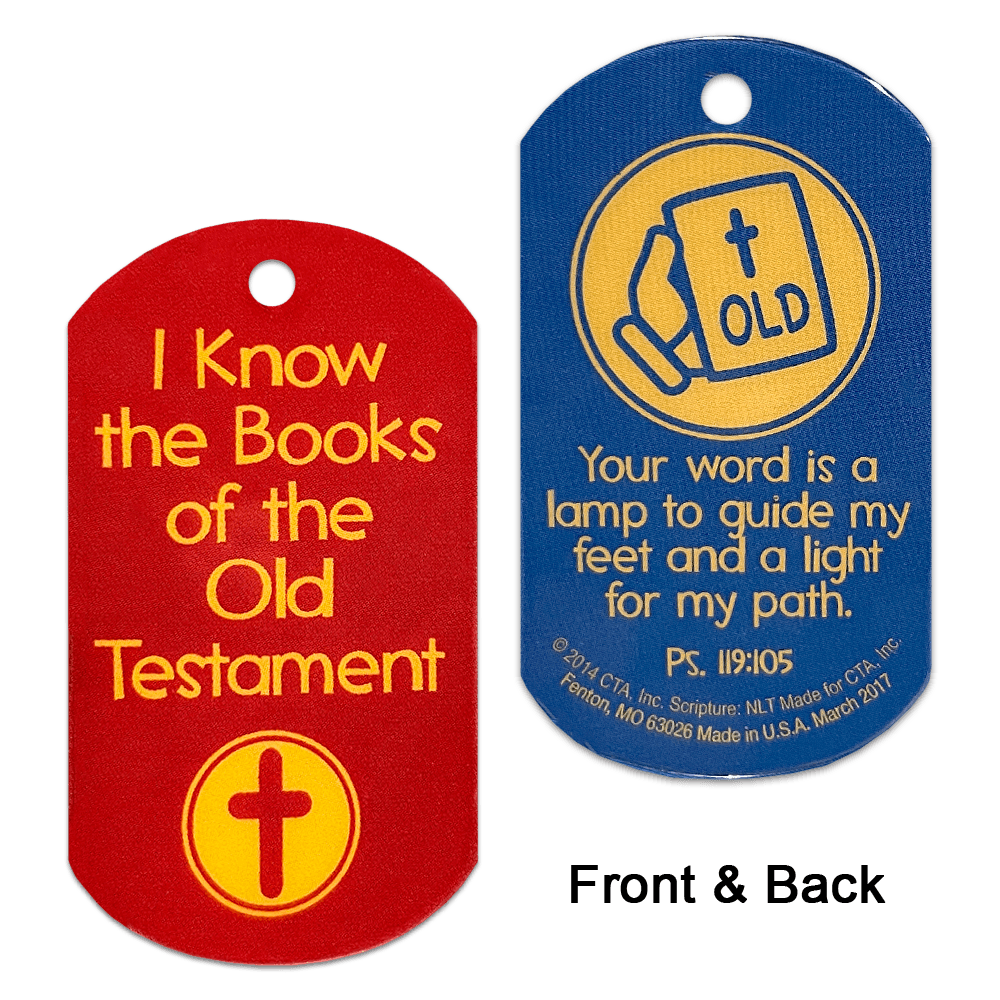 Set of 6 laminated Truth Tags, 1" x 2", each with a 1/8" hole for attaching a chain.
615122-13690-4