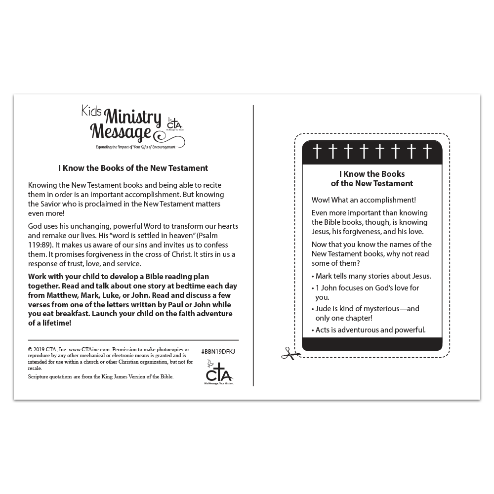 I Know the Books of the New Testament Ministry Message - My Faith Story