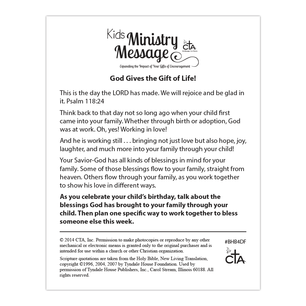 My Faith Story Happy Birthday Dog Tags (1 Sheet of 6)