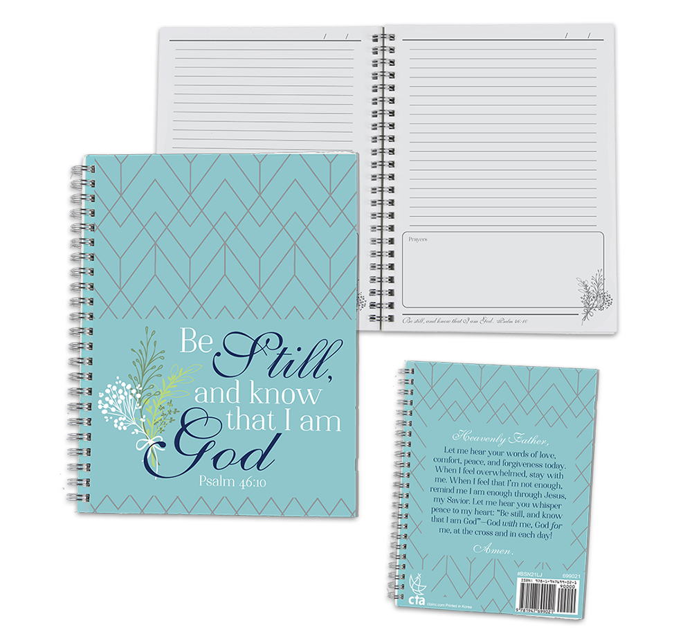 Lined Prayer Journal - Be Still & Know