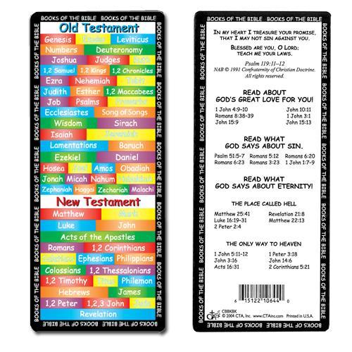 Books of the Bible Bookmark - NAB