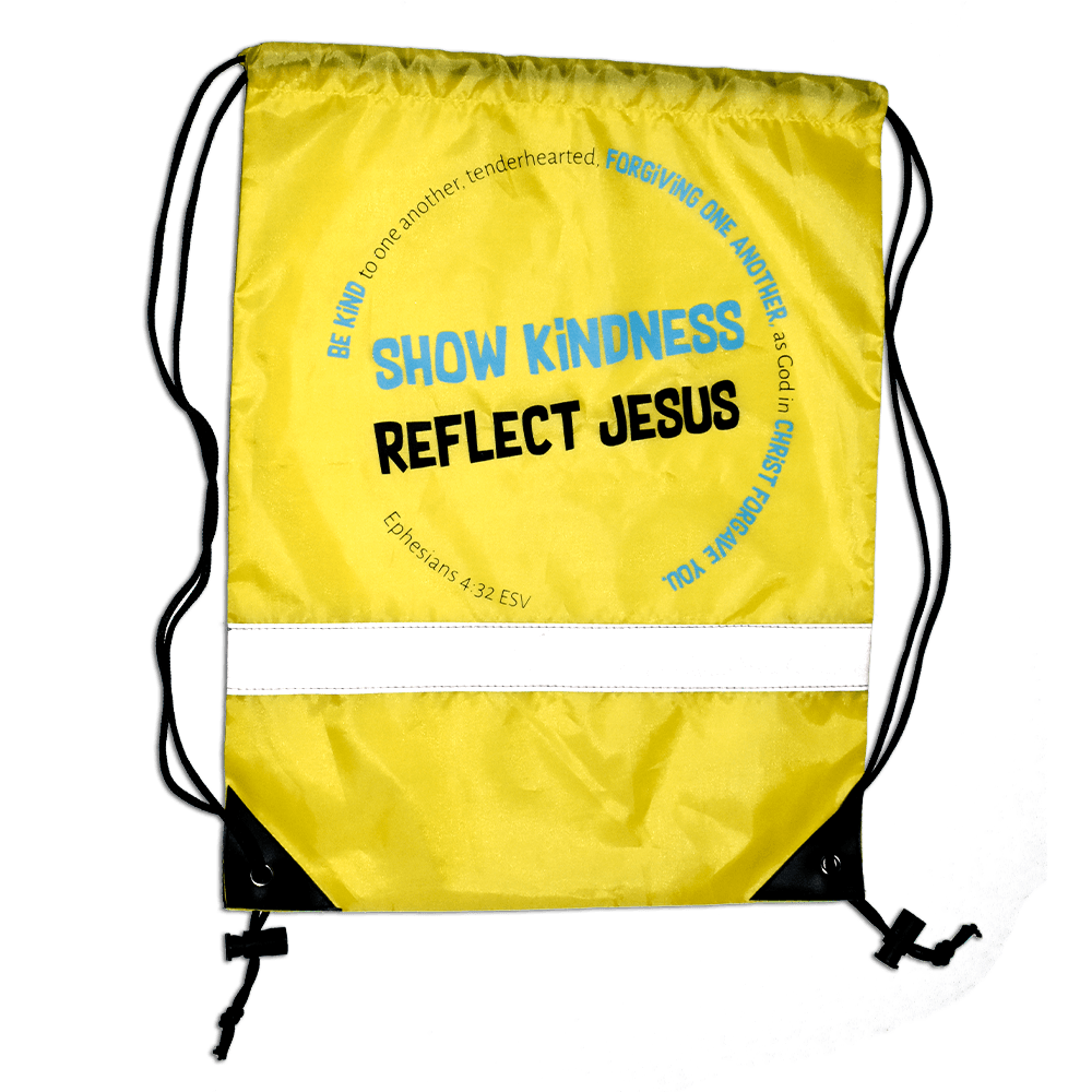 Reflective Adjustable Bag - Be Kind, Reflect Jesus
