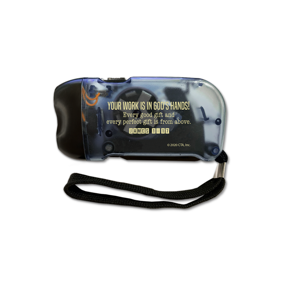 Pump Flashlight in Box - Celebrating Your Faith & Service