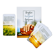 Set of 8 KJV Scripture cards for caregivers, 4" x 5", with space for personal messages. Fits standard A2 envelope.
615122-16289-7