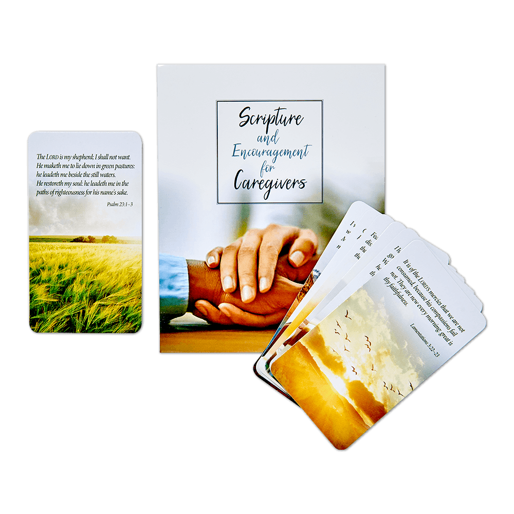 King James Version Scripture and encouragement cards for Christian caregivers from CTA, Inc