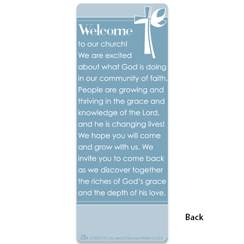 Plantable Seed Cross & Jumbo Bookmark - Come Grow with Us Christian Bookmark 