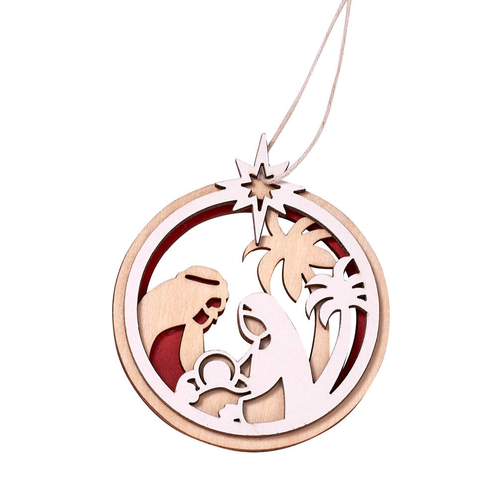 Nativity Laser Cut Wooden Christmas Ornament
615122-16710-6