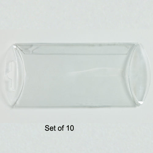 Clear Acrylic Pillow Gift Box (Set of 10 - Large)