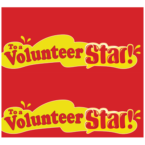 Volunteer Encouragement Treat Wrapper - Starburst