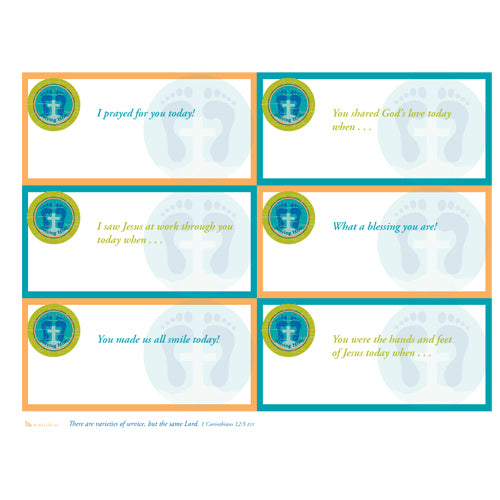 Volunteer Encouragement Notes
