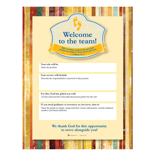 Volunteer Job Description Form