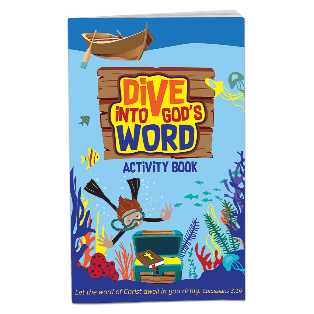 Dive Into God's Word  Activity Book for Christian children's ministry