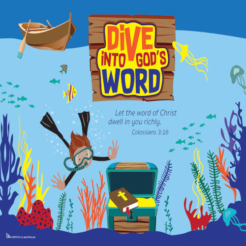 Dive into God's Word 150 dpi Art Element