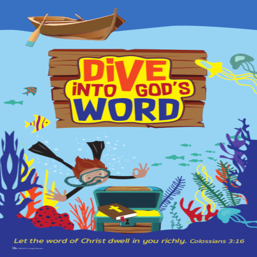 Dive into God's Word 11 x 17 Poster