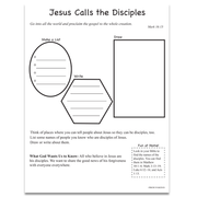 Activity Page for Dive Into God's Word Jesus Calls the Disciples
