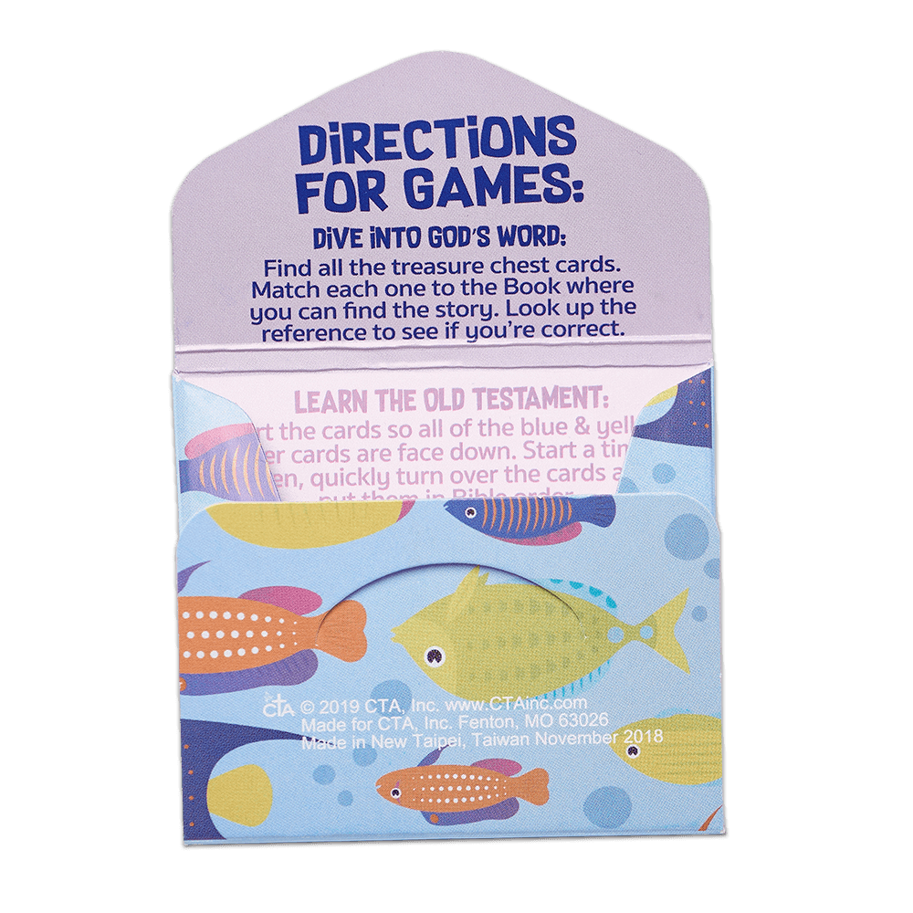 Books of the Bible Travel Flash Card Games - KJV - Dive into God's Word