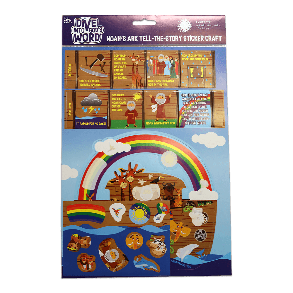 Noah's Ark Tell-the-Story Sticker Craft - Dive into God's Word
