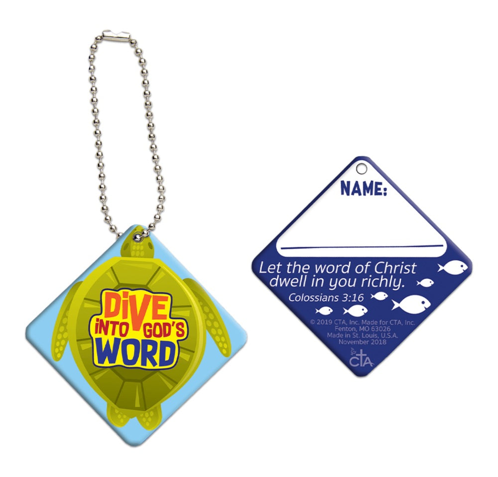Backpack Tag (Set of 6) - Dive into God's Word