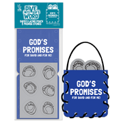 David’s Gift pouch craft (3¼" x 3½") includes 6 stones printed with David’s gifts, a 58" yarn piece, and a Bible verse—perfect for hands-on learning. 615122-16298-9