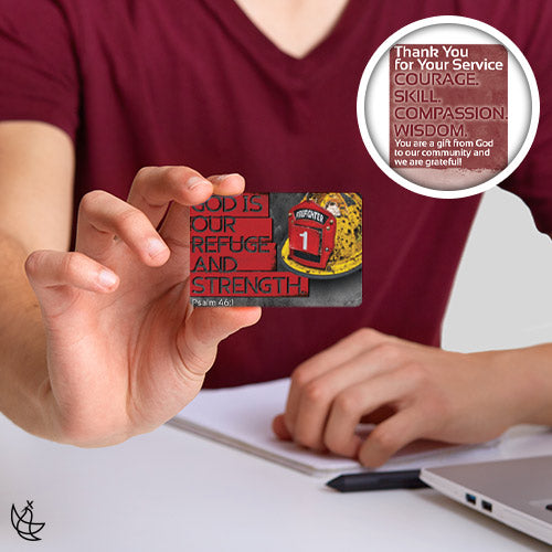 First Responders Fire Inspirational Pocket Card (Set of 12)