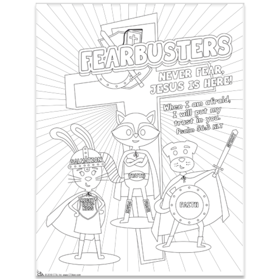 Fearbusters Coloring Page