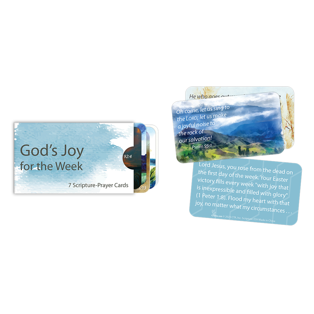 God's Joy for the Week - Scripture Prayer Cards in Sleeve