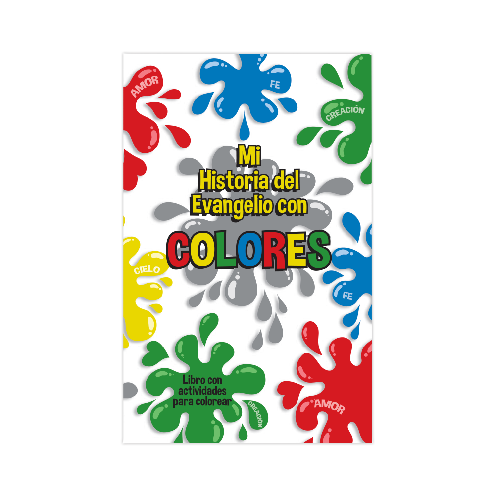 Spanish Gospel Story By Colors Activity Book for kids ages 7-11
