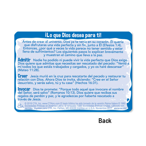 Silicone Bracelet & Card (SPANISH) - Gospel Story by Colors 