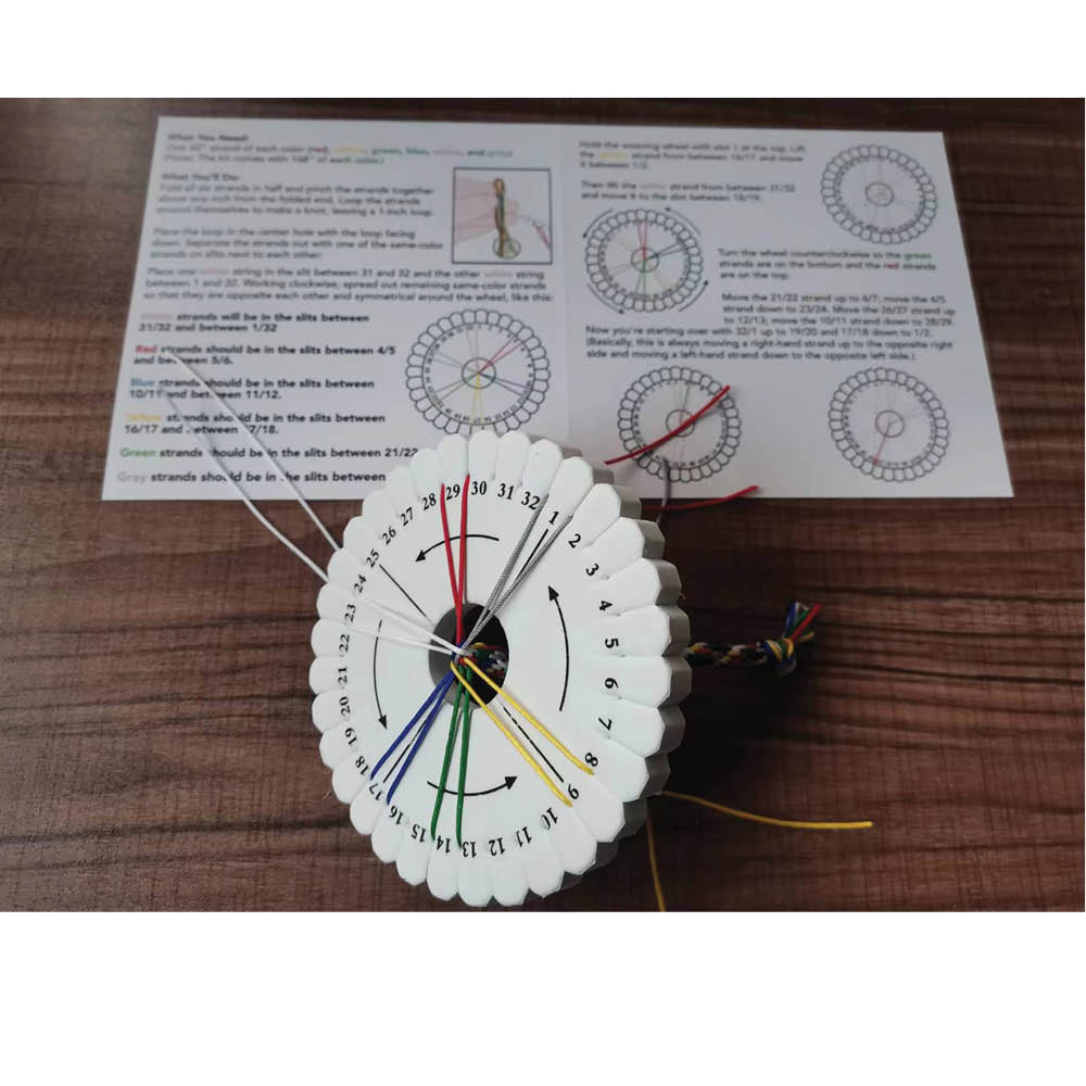 Gospel Story by Colors Bracelet Weaving Kit out of package with directions