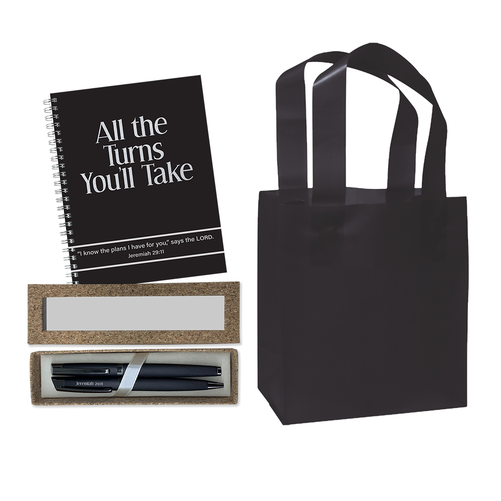 Journal & Set of Matte Black Pens