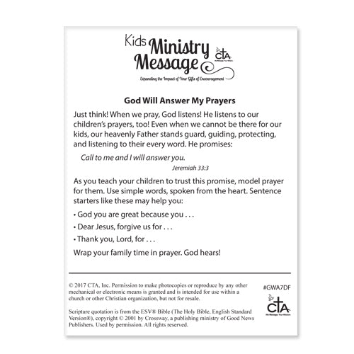 God Will Answer My Prayers Dog Tags Ministry Message DOWNLOADABLE