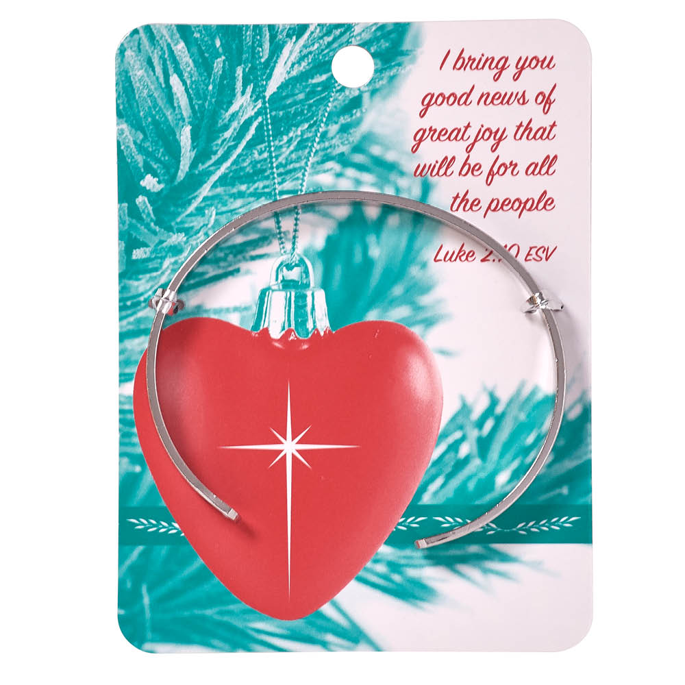Jesus the Heart of Christmas cuff bracelet & card