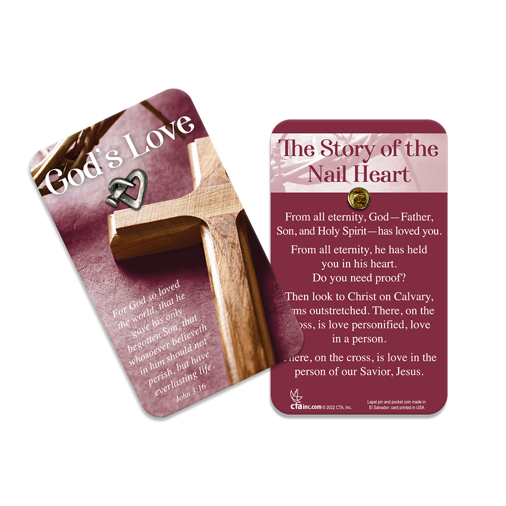 Lapel Pin & Inspirational Card Set - God's Love