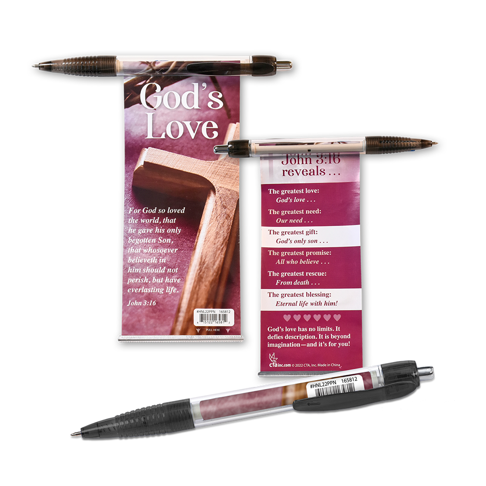 God's Love Banner Pull Out Pen