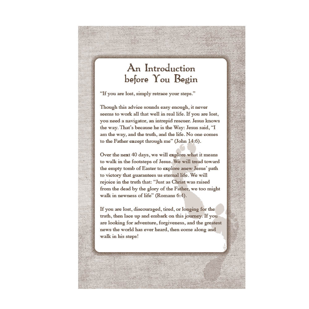 Introduction to In His Steps Lenten Prayer Journal