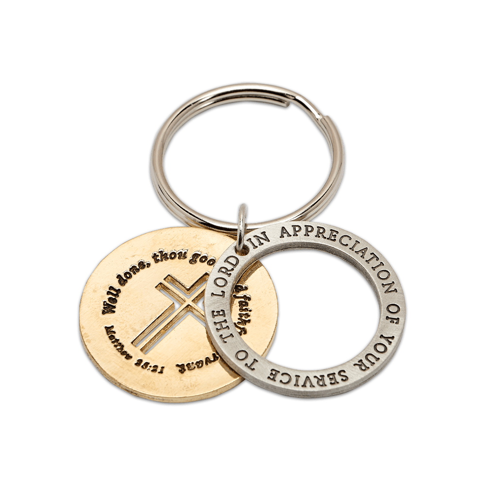 Appreciation of Your Service to the Lord Key Chain & Gift Box