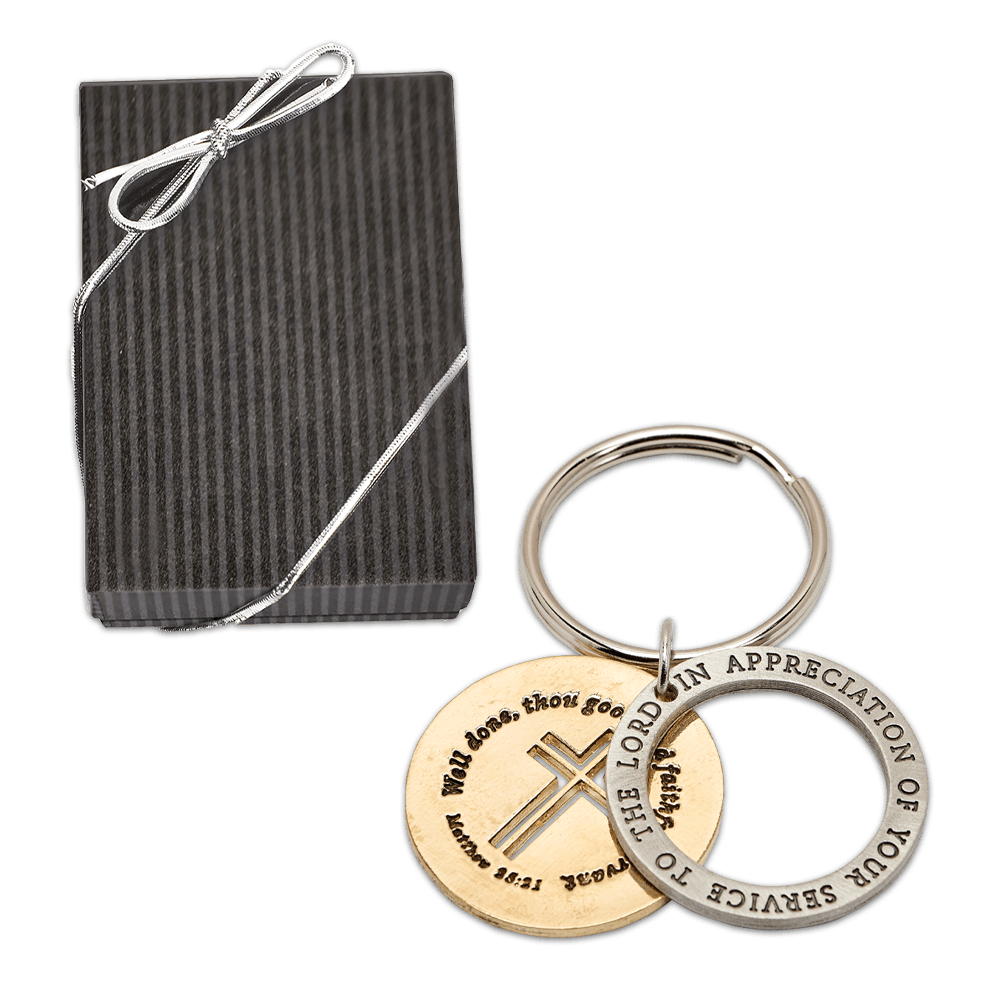 Appreciation of Your Service to the Lord Key Chain & Gift Box