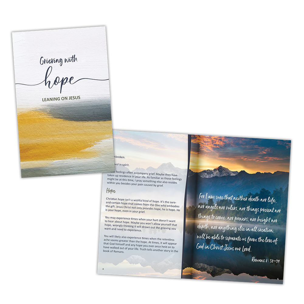 Grieving with Hope Leaning on Jesus Devotion Book
